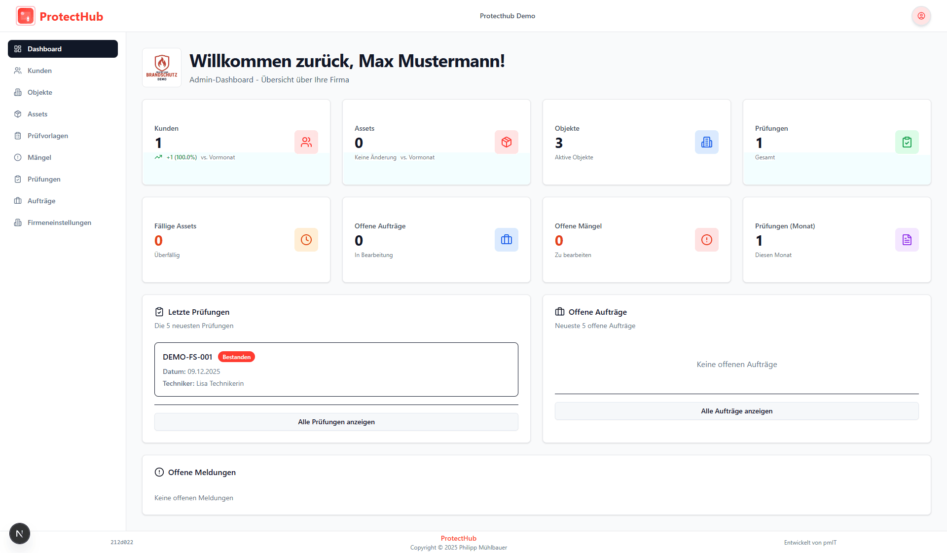 ProtectHub Prüfungen